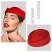 Multicolor Flight Attendant Etiquette Band Performance Waitress Hotel Women's Fashion Versatile Beret Woolen Hat_viptrois.com