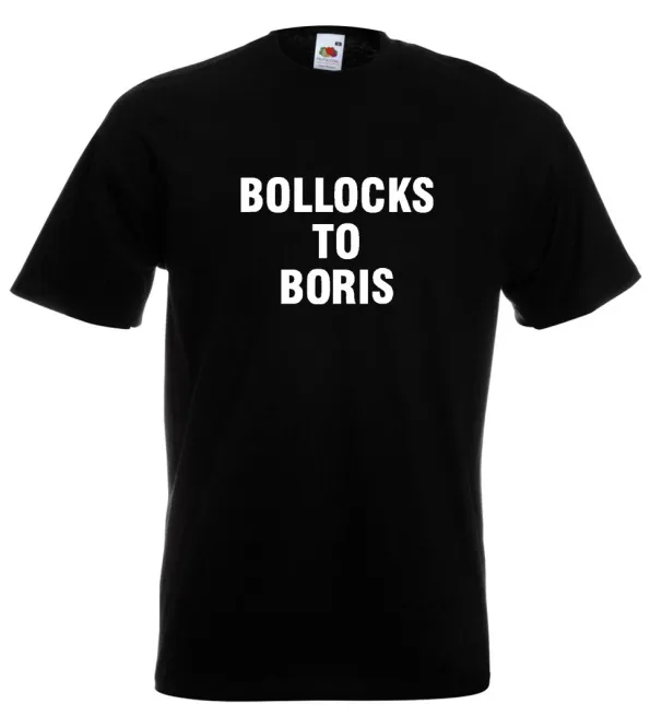 Boris Johnson T Shirt Mens Womens Tees Top Bollocks To Boris_viptrois.com