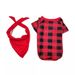 Christmas Fawn letter plaid Christmas family print home dress pajamas_viptrois.com