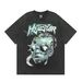 2024 New American T-shirt Retro Loose Floral Print Short Sleeve T-shirt Unisex_viptrois.com