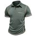 Men's Clothing Summer New Men's Short Sleeve Lapel T Shirt Men's Polo Shirt_viptrois.com