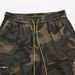 Men's Clothing High Street Accordion Pocket Multi Pocket Washed Camouflage Work Shorts Beach Pants_viptrois.com