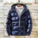 Boys' Winter Padded Jacket With Detachable Hood, Thickened Warm Coat For Kids, Fleece-Lined Outerwear For Cold Weather (130-180cm)_viptrois.com