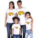 Parent Child Wear Ins Same Style European And American Children's Wear Cute Pizza Short Sleeved T Shirt_viptrois.com