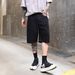 Men's Clothing New Fashion American Ripped Jacquard Denim Shorts Men Summer Loose Straight Washed Five Point Jeans Men_viptrois.com