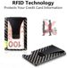 Men's Wallet Card Cases Aluminum Alloy Carbon Fiber Credit Card Case Card Holder Large Capacity Wallet Credit Card Holder_viptrois.com