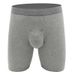 Pulse Cross-Border Men's Underwear Modal Boxer Loose European Size Solid Color Four-Corner Shorts Youth Hot Sale Comfortable_viptrois.com