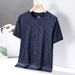 Men's Clothing T Shirt New Ice Silk Geometric Print Youth Casual Half Sleeve Quick Dry Fitness Clothing Men_viptrois.com