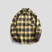 2025 Spring New Shirt Men's Korean Trend Loose Lapel Long Sleeve Cotton Shirt Couple Jacket_viptrois.com