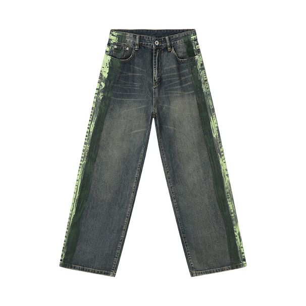 Men's Clothing Side Graffiti Design Hip Hop Street Style Jeans_viptrois.com