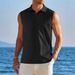 Men's Clothing Summer Half Open Sleeveless Bottoming Shirt Outdoor Casual Vest_viptrois.com