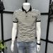 Striped POLO Shirt Men's Short-sleeved T-shirt Summer Solid Color New Casual Round Neck High-end Trendy Brand Versatile Slim-fit T-shirt_viptrois.com