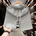 Men's Clothing Summer Thin Casual Mid Length Pants Quick Drying 5 Point Half Pants Ice Silk Five Point_viptrois.com