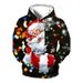 Pure Cross-Border E-commerce Men's Streetwear Santa Claus 3D Printed Hoodie Dropshipping_viptrois.com