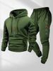 Men's Clothing Fashion Loose Fitting Sports Hoodie Set Fashion Hoodie Tracksuit Set - Cozy Fleece-Lined Sweatshirt & Joggers For Casual & Sporty Look_viptrois.com