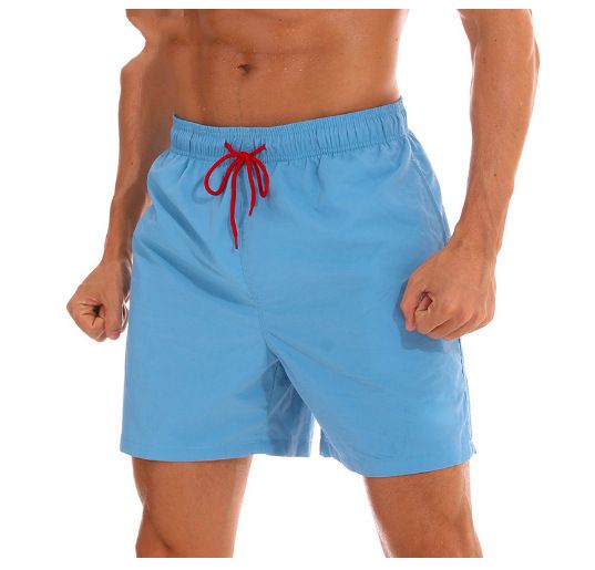 2023 Cross-border Men's Summer Swimming Leisure Ten-color Beach Pants Waterproof Four-point Casual Pants_viptrois.com