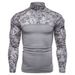 Men's Clothing Outdoor Fitness Men's Summer Camouflage Long Sleeved T Shirt Youth Tactical Clothing_viptrois.com
