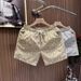 Men's Sporty Casual Shorts New Style Versatile Camouflage Khaki Three Point Four Point Summer Trendy Beach Pants_viptrois.com