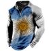 Autumn Winter New Polo Shirt Zipper Long Sleeve Turn-down Collar Men's Trendy Brand_viptrois.com