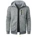 New Men's Sports Fitness Casual Jacquard Sweater Cardigan Hooded Jacket Knitted Cardigan_viptrois.com