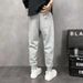 Men's Light Luxury Drawstring Leg Sweatpants Spring Autumn New Style Sports Harem Casual Pants_viptrois.com