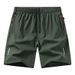 Men's Summer Ice Silk Quick Dry Basketball Sports Pants European Size Five Point Loose Training Shorts For Casual Wear_viptrois.com