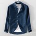 Men's Linen Shirt - Breathable Cotton Blend Short/Long Sleeve Casual Shirt For Spring & Summer | Relaxed Fit V-Neck Top_viptrois.com
