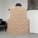 Men's Lightweight Quilted Vest Jacket – Slim Fit Layering Piece For Casual & Workwear_viptrois.com