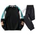 Men's Clothing Spring and Autumn Suit Sweatshirt Men's Cotton New Round Neck Loose Large Size Fat Bottoming Shirt Trendy Top Jacket_viptrois.com