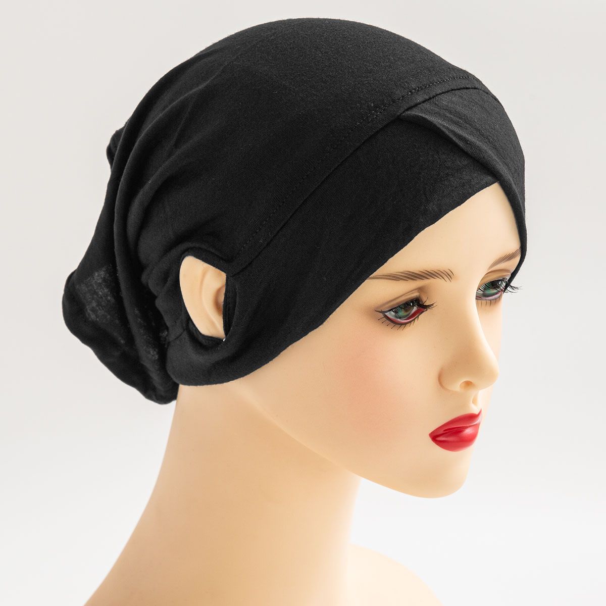 High quality pure mercerized cotton open ear hat small cap cross base hat high elastic mercerized cotton_viptrois.com
