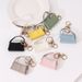 Bag Charms Change Lipstick Bag Creative Mirror Keychain Small Pendant PU Leather Car Bag Pendant Accessories Spot_viptrois.com