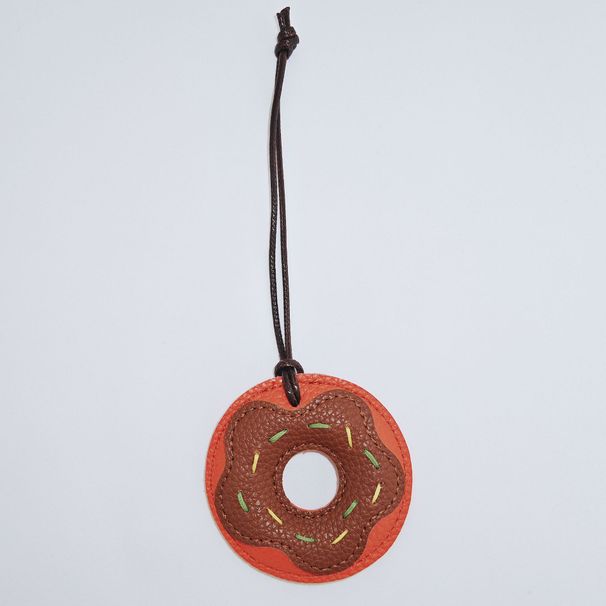 Bag Pendant Doughnut Bread Pendant, Car Pendant, Bag Pendant, Leather Pendant, Small Accessory_viptrois.com