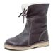Women's shoes snow boots winter all-match mid-calf boots cotton Martin boots_viptrois.com