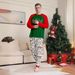 Christmas deer letters Christmas family dress printed home dress pajamas_viptrois.com