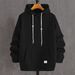 Men's Clothing Autumn And Winter New Men's Large Size Casual Style Jacket Jacquard Hooded Sweatshirt Lace Up Long Sleeved Knitted Men_viptrois.com
