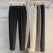 Men's Slim Fit Woolen Trousers High End Business Casual Style Straight Leg Cropped Dress Trousers for Spring Autumn And Winter_viptrois.com