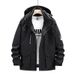Men's Clothing Coat Extra Large Size Warm Windproof Two-piece Jacket Warm Hooded Mountaineering Suit_viptrois.com