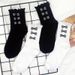 Socks New Lolita Socks Women's Cute Soft Princess Socks Lace Middle Tube Socks Black And White Bowknot Women's Socks_viptrois.com