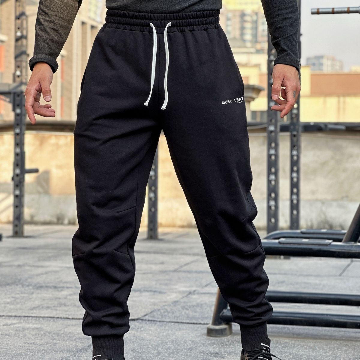 Men's Clothing Fitness Brothers Men's Autumn And Winter Loose Sports Running Sports Casual Trousers_viptrois.com