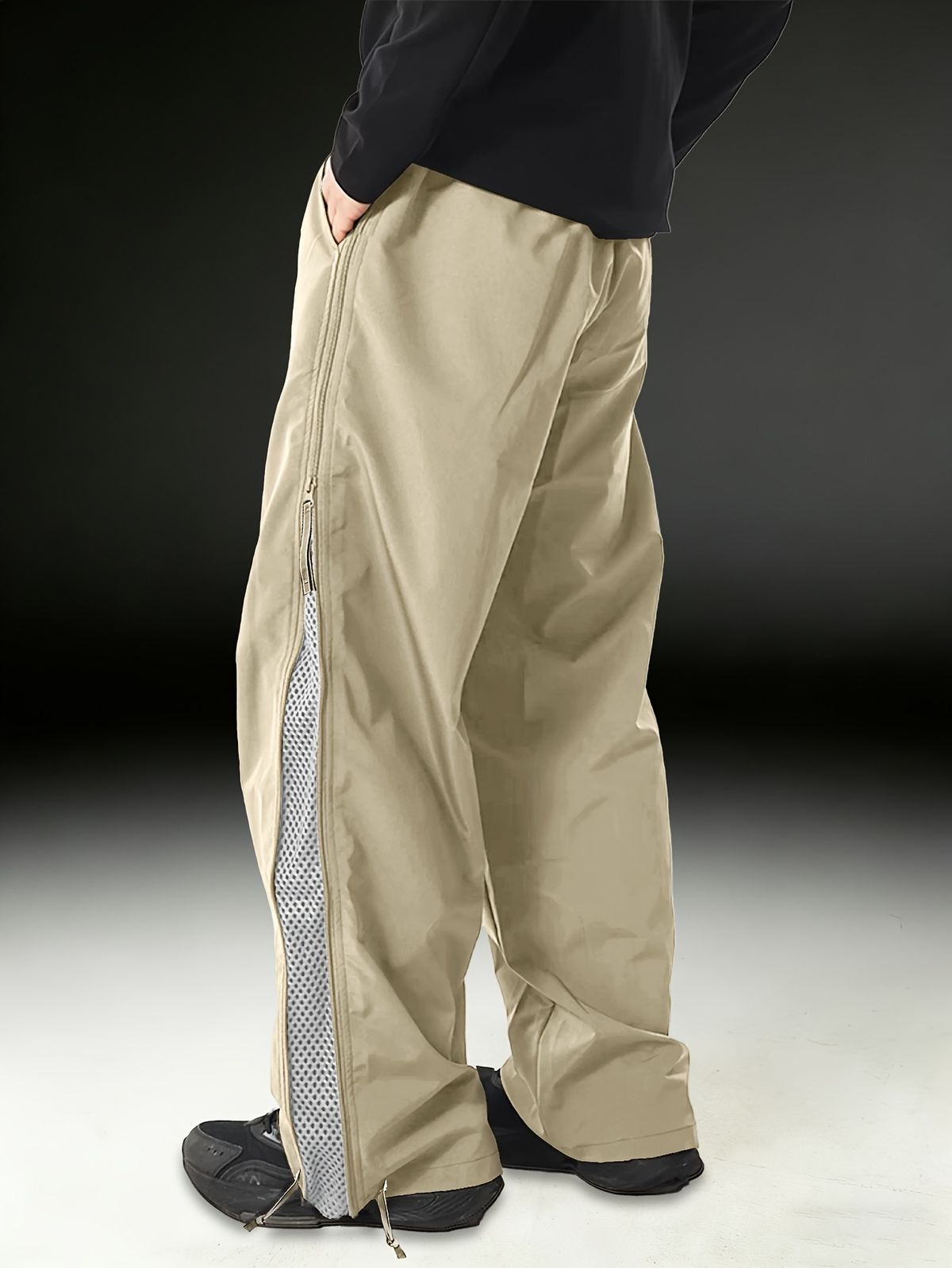 Men's American Style Paratrooper Cargo Pants Double Zipper Design European Size New Style For Spring Autumn Summer_viptrois.com