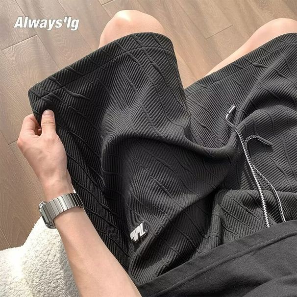 Men's Clothing Men's Summer Retro Trendy Sports Pants Loose Drawstring 5 Point Shorts_viptrois.com