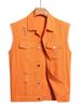 Men's Clothing New Style Trendy Fashion Denim Vest Simple And Versatile Casual Denim Jacket_viptrois.com