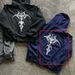 2024 Zipper Hoodie Cool Internet Celebrity Hooded Cardigan Letter SODER New Printed Top Jacket_viptrois.com