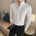 Premium Polyester Slim-Fit Dress Shirt For Men – Stylish & Comfortable (Extended Sizes 7XL) – Solid Colors For Work & Nightlife_viptrois.com