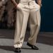 Men's Clothing Formal Solid Color Fashionable Simple Button Mid Waist Straight Daily Suit Trousers_viptrois.com