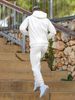 Fashion Brand Printing Leisure Sports Mens Suit Autumn and Winter Fleece lined Mens Pullover Hoodie Clothing Two pieces Set_viptrois.com