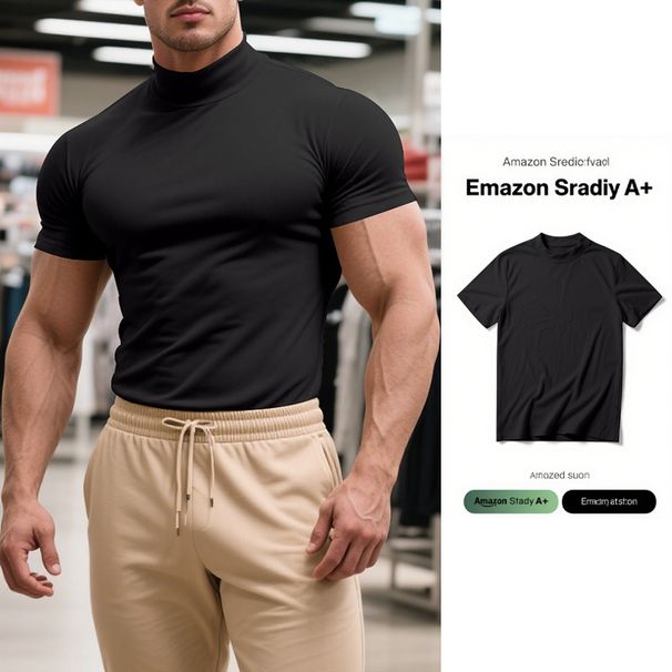 Men's Clothing Spot Summer Solid Color Short Sleeved Fashion Bottoming Shirt Men's Tight High Collar T Shirt_viptrois.com