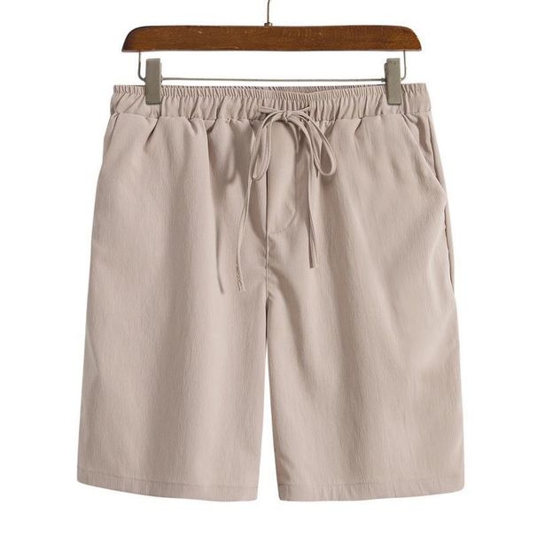 Men's Solid Color Loose Shorts Fashion Men's Casual Large Size Beach Shorts_viptrois.com