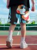 Unbeatable Quality Street Art Abstract Geometric Figure Printed Men's Fitness Running Sports Basketball Shorts_viptrois.com