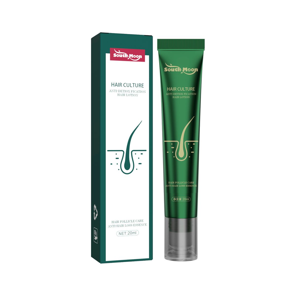 South Moon Anti-Lose Thick Hair Essence Hair Care Nutrient Solution Massage Repair Root Thick Hair Essence_viptrois.com